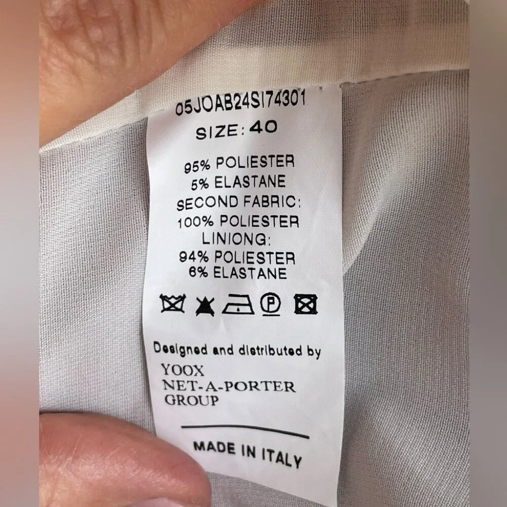 Jolie By Edward Spiers Womens Asymmetrical Colorblock Dress Red/White Size 40 Po - Picture 4 of 4